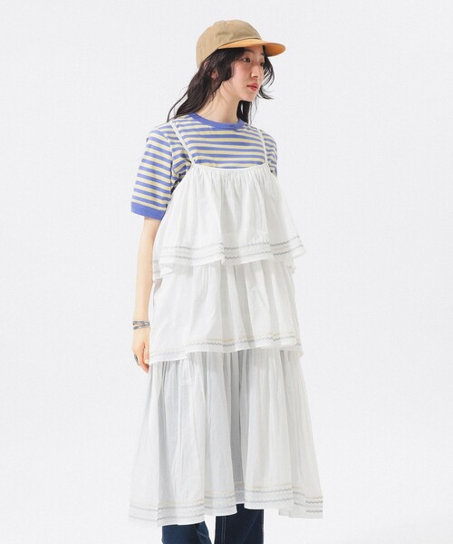 trepied（トレピエ）の「【別注】trepied / キャミワンピース（ワンピース・レディース・ブラック/ホワイト・ONE SIZE）」の7枚目の写真