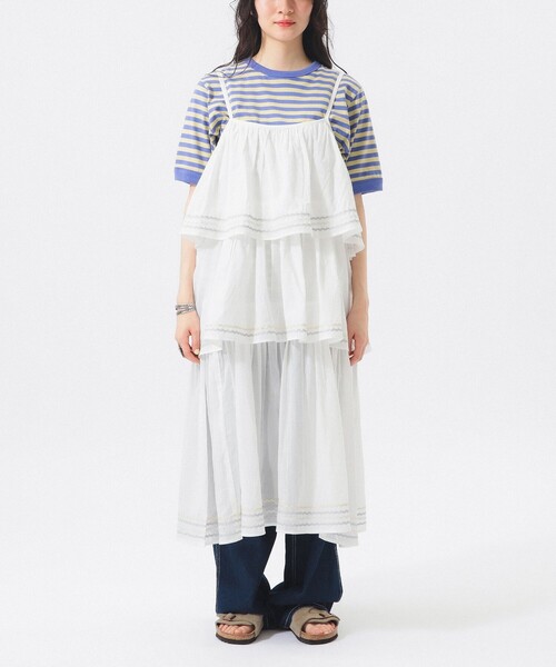 trepied（トレピエ）の「【別注】trepied / キャミワンピース（ワンピース・レディース・ブラック/ホワイト・ONE SIZE）」の10枚目の写真