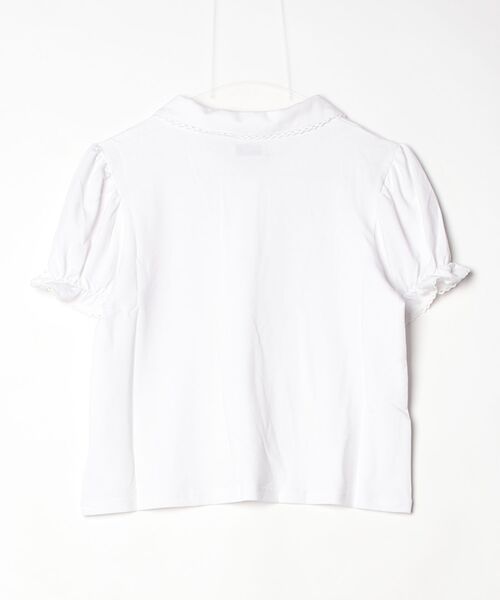 idem（イデム）の「lace piping polo shirt / レースデザインポロシャツ（ポロシャツ・レディース・ネイビー/アイボリー・FREE）」の18枚目の写真