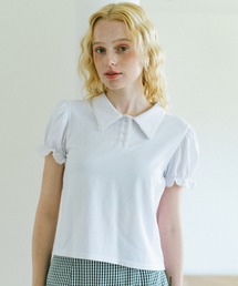 idem | lace piping polo shirt / レースデザインポロシャツ(ポロシャツ)