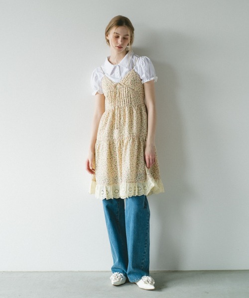idem（イデム）の「lace piping polo shirt / レースデザインポロシャツ（ポロシャツ・レディース・ネイビー/アイボリー・FREE）」の21枚目の写真