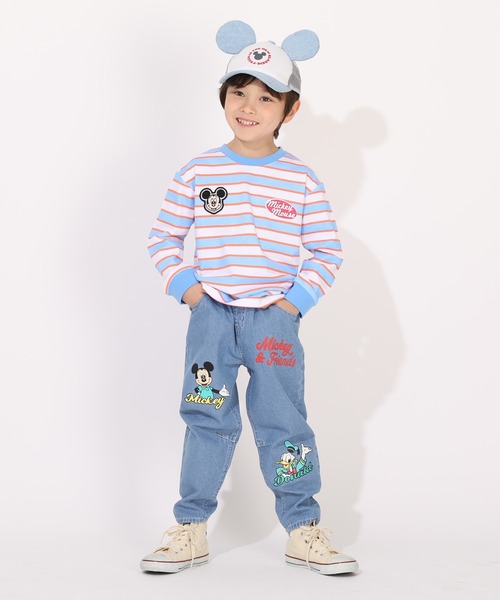 Disney（ディズニー）の「ディズニー デニム耳付きキャップ 1254（キャップ・キッズ・ブラック×レッド/その他9・M size）」の5枚目の写真