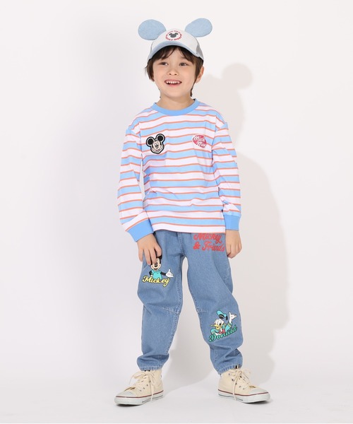 Disney（ディズニー）の「ディズニー デニム耳付きキャップ 1254（キャップ・キッズ・ブラック×レッド/その他9・M size）」の7枚目の写真
