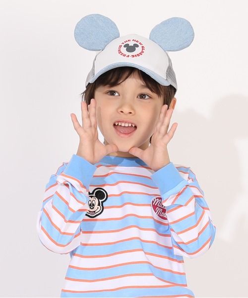 Disney（ディズニー）の「ディズニー デニム耳付きキャップ 1254（キャップ・キッズ・ブラック×レッド/その他9・M size）」の10枚目の写真