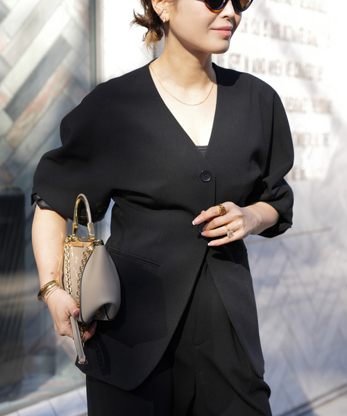 CELERI ノーカラー ジャケット（ノーカラージャケット）｜CELERI