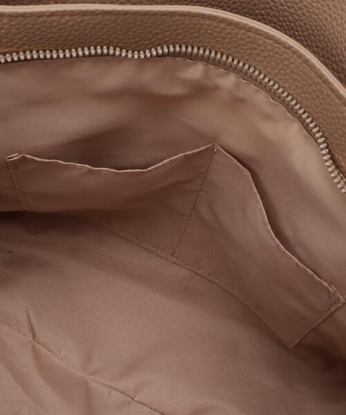 ITS'DEMO（イッツデモ）の「＜楽もち＞軽量PU三層A4トート（トートバッグ・レディース・ライトグレー/ブラウン系/ブラック・00）」の8枚目の写真