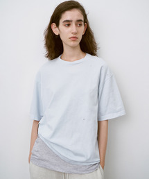 UNFIL | UNFIL アンフィル / cotton open-end yarn garment dyeing relaxed-fit Tee コットンオープンエンドダイイングリラックスフィットシャツ / WXSP-UW135(Tシャツ/カットソー)