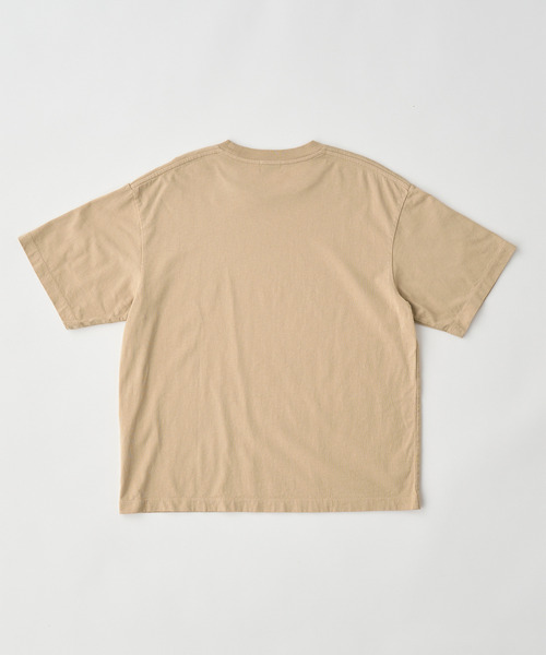 UNFIL（アンフィル）の「UNFIL アンフィル / cotton open-end yarn garment dyeing relaxed-fit Tee コットンオープンエンドダイイングリラックスフィットシャツ / WXSP-UW135（Tシャツ/カットソー・レディース・ブルー系その他/タン・1）」の6枚目の写真