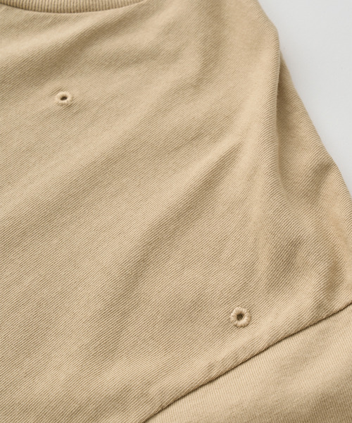 UNFIL（アンフィル）の「UNFIL アンフィル / cotton open-end yarn garment dyeing relaxed-fit Tee コットンオープンエンドダイイングリラックスフィットシャツ / WXSP-UW135（Tシャツ/カットソー・レディース・ブルー系その他/タン・1）」の10枚目の写真