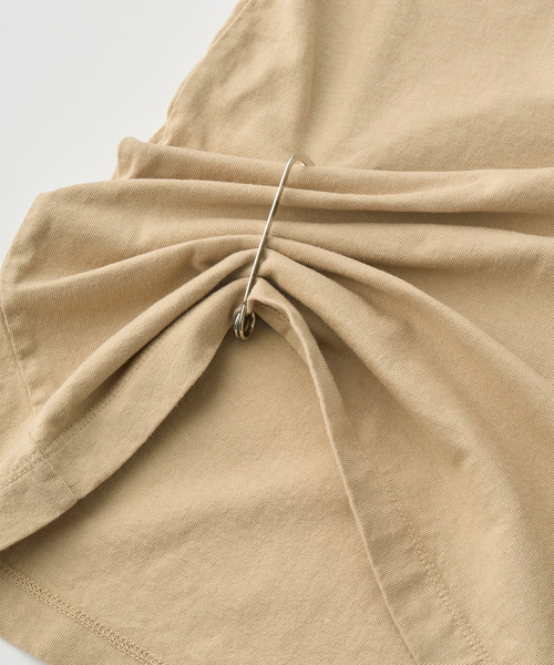 UNFIL（アンフィル）の「UNFIL アンフィル / cotton open-end yarn garment dyeing relaxed-fit Tee コットンオープンエンドダイイングリラックスフィットシャツ / WXSP-UW135（Tシャツ/カットソー・レディース・ブルー系その他/タン・1）」の12枚目の写真