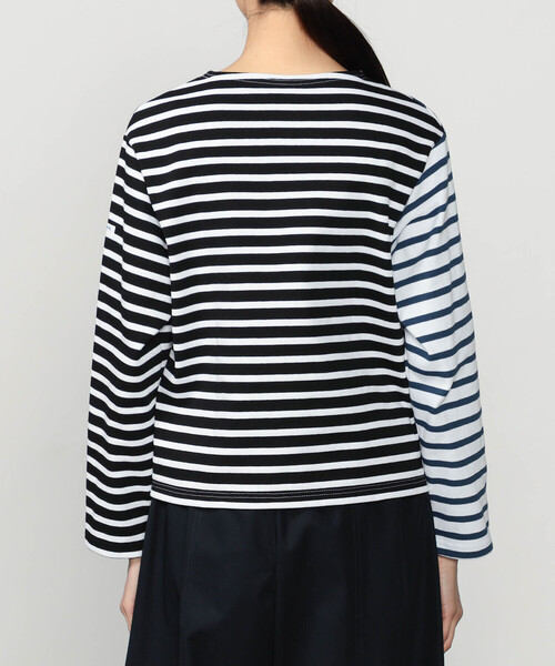 ORCIVAL（オーシバル）の「ORCIVAL | ハーレクイン コットンロード クルーネックフレンチバスクTシャツ WOMEN（Tシャツ/カットソー・レディース・ブルー系その他5/グレー系その他・1）」の11枚目の写真