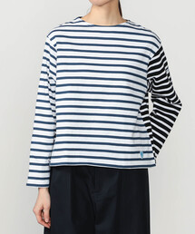 ORCIVAL | ORCIVAL | ハーレクイン コットンロード クルーネックフレンチバスクTシャツ WOMEN(Tシャツ/カットソー)