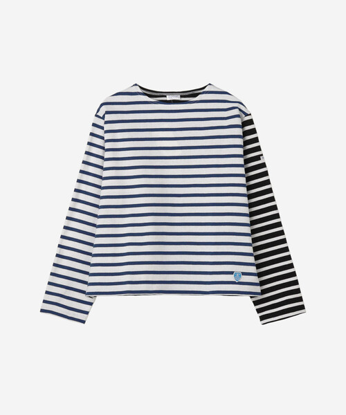 ORCIVAL（オーシバル）の「ORCIVAL | ハーレクイン コットンロード クルーネックフレンチバスクTシャツ WOMEN（Tシャツ/カットソー・レディース・ブルー系その他5/グレー系その他・1）」の13枚目の写真