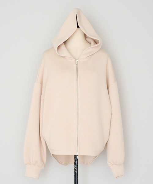 Bonjour Sagan（ボンジュールサガン）の「ダンボールジップパーカー（パーカー・レディース・ライトベージュ/ライトグレー・FREE）」の22枚目の写真