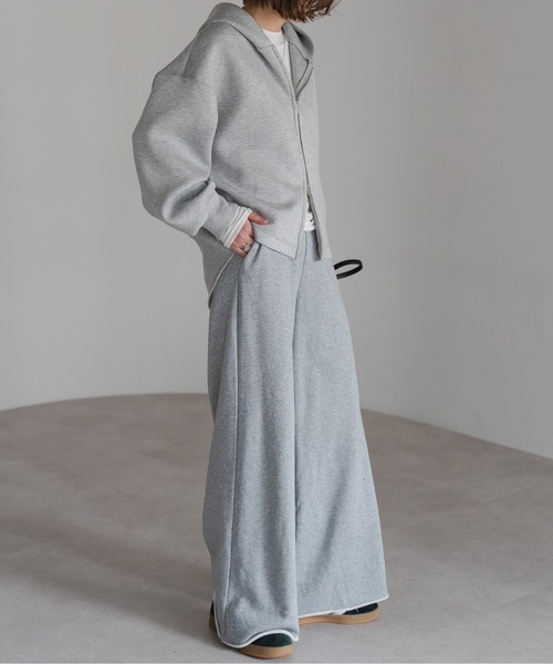 Bonjour Sagan（ボンジュールサガン）の「ダンボールジップパーカー（パーカー・レディース・ライトベージュ/ライトグレー・FREE）」の11枚目の写真