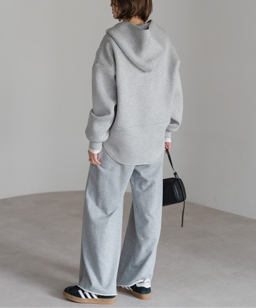 Bonjour Sagan（ボンジュールサガン）の「ダンボールジップパーカー（パーカー・レディース・ライトベージュ/ライトグレー・FREE）」の12枚目の写真