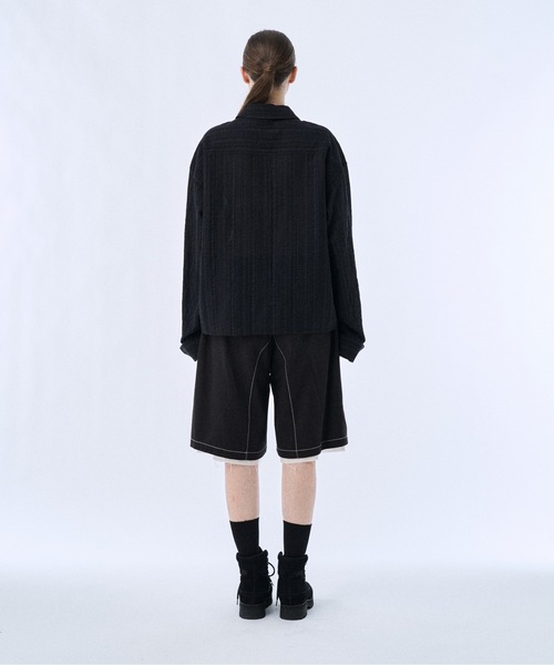 PHILTHEORY(フィルセオリー)の「Layered shorts pants / レイヤードショーツパンツ(その他パンツ・メンズ・グレイッシュベージュ/ブラック・3/2/1)」の5枚目の写真
