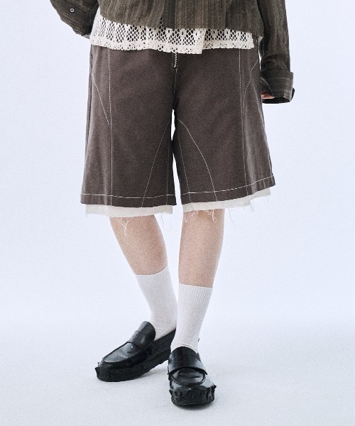 PHILTHEORY(フィルセオリー)の「Layered shorts pants / レイヤードショーツパンツ(その他パンツ・メンズ・グレイッシュベージュ/ブラック・3/2/1)」の17枚目の写真
