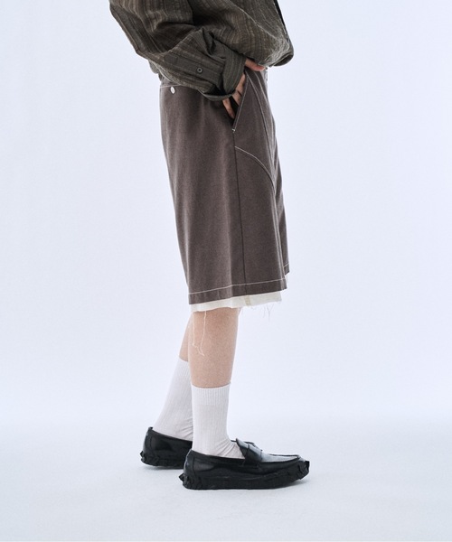 PHILTHEORY(フィルセオリー)の「Layered shorts pants / レイヤードショーツパンツ(その他パンツ・メンズ・グレイッシュベージュ/ブラック・3/2/1)」の18枚目の写真