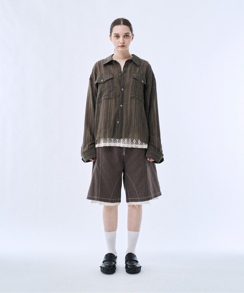 PHILTHEORY(フィルセオリー)の「Layered shorts pants / レイヤードショーツパンツ(その他パンツ・メンズ・グレイッシュベージュ/ブラック・3/2/1)」の11枚目の写真