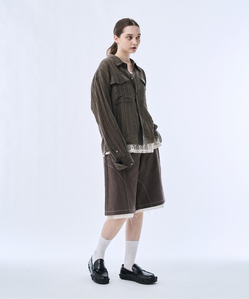 PHILTHEORY(フィルセオリー)の「Layered shorts pants / レイヤードショーツパンツ(その他パンツ・メンズ・グレイッシュベージュ/ブラック・3/2/1)」の14枚目の写真