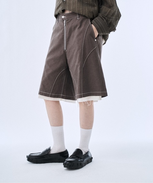 PHILTHEORY(フィルセオリー)の「Layered shorts pants / レイヤードショーツパンツ(その他パンツ・メンズ・グレイッシュベージュ/ブラック・3/2/1)」の19枚目の写真