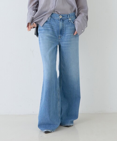 upperhights(アッパーハイツ)の「【upper hights/アッパーハイツ】THE LAUREN フレアデニム FETHER JEANS(デニムパンツ・レディース・ブルー・21/22/23/24/25)」の4枚目の写真
