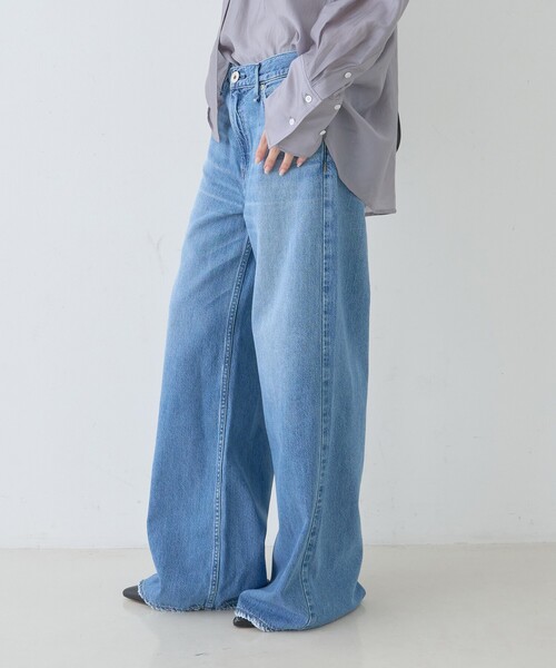 upperhights(アッパーハイツ)の「【upper hights/アッパーハイツ】THE LAUREN フレアデニム FETHER JEANS(デニムパンツ・レディース・ブルー・21/22/23/24/25)」の7枚目の写真