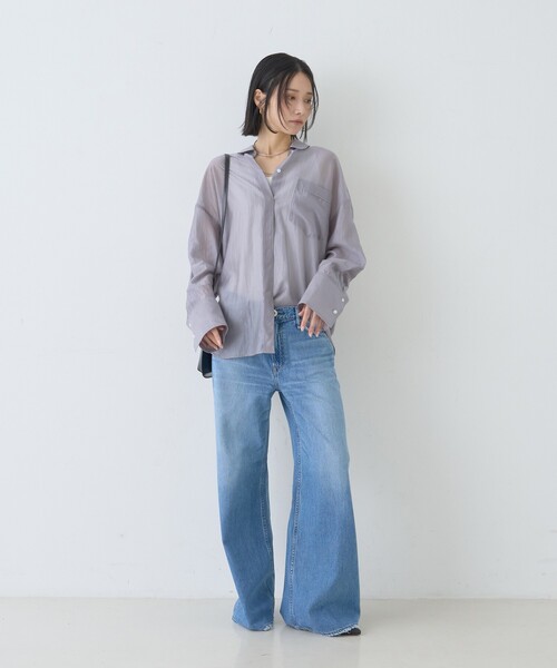 upperhights(アッパーハイツ)の「【upper hights/アッパーハイツ】THE LAUREN フレアデニム FETHER JEANS(デニムパンツ・レディース・ブルー・21/22/23/24/25)」の12枚目の写真
