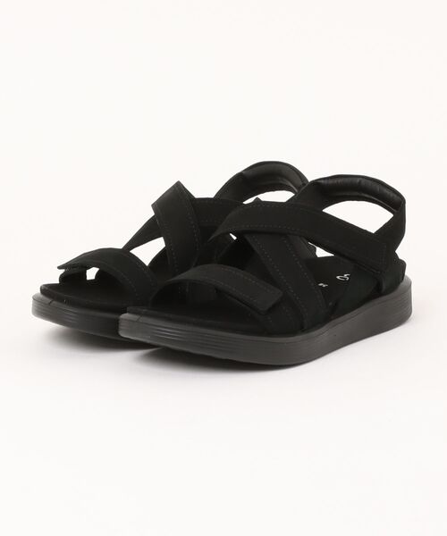 ECCO(エコー)の「ECCO ふわふわクッション仕様 SOFT SANDAL レディース サンダル(サンダル・レディース・ブラック・37/38/36)」の1枚目の写真