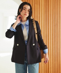 green label relaxing（グリーンレーベルリラクシング）の「[size SHORTあり]リネンライク 2B ジャケット（テーラードジャケット）」