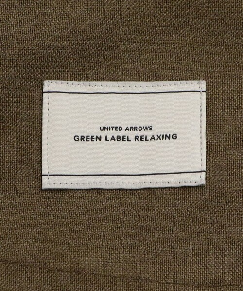 green label relaxing（グリーンレーベルリラクシング）の「［size SHORTあり］リネンライク 2B ジャケット（テーラードジャケット・レディース・ナチュラル/ブラウン/ネイビー・SHORT/36/38/40）」の4枚目の写真