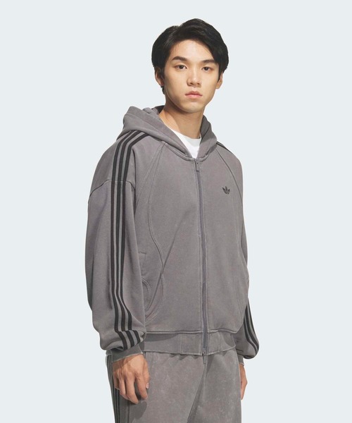 adidas(アディダス)の「TG FZ パーカー / アディダスオリジナルス adidas Originals(パーカー・メンズ・ブラック/グレー・3XL/XX-LARGE/X-SMALL/SMALL/X-LARGE/LARGE/MEDIUM)」の10枚目の写真