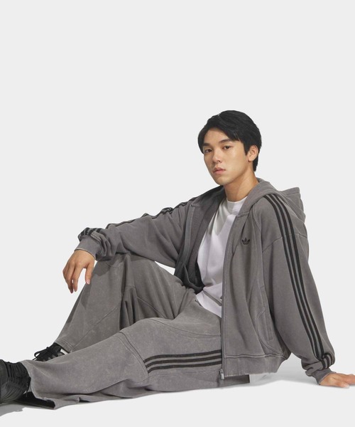 adidas(アディダス)の「TG FZ パーカー / アディダスオリジナルス adidas Originals(パーカー・メンズ・ブラック/グレー・3XL/XX-LARGE/X-SMALL/SMALL/X-LARGE/LARGE/MEDIUM)」の14枚目の写真