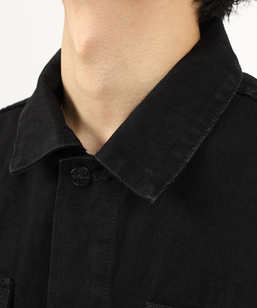 PRO CLUB （プロクラブ）の「PRO CLUB TWILL TRUCKER JKT ヘビーウェイトツイル トラッカージャケット（カバーオール・メンズ・ブラック・3XL/2XL/S/M/L/XL）」の17枚目の写真