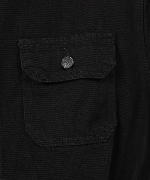 PRO CLUB （プロクラブ）の「PRO CLUB TWILL TRUCKER JKT ヘビーウェイトツイル トラッカージャケット（カバーオール・メンズ・ブラック・3XL/2XL/S/M/L/XL）」の18枚目の写真