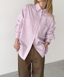 CANAL JEAN | El mar コットン無地オーバーシャツ(シャツ/ブラウス)