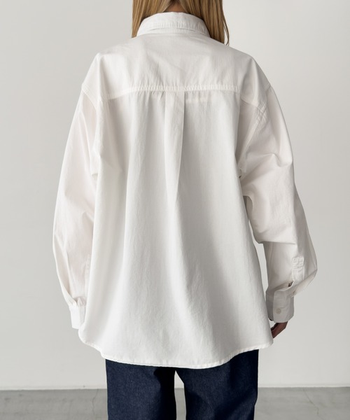 CANAL JEAN(キャナルジーン)の「El mar コットン無地オーバーシャツ(シャツ/ブラウス・レディース・ピンク/アイボリー/サックスブルー・ONE SIZE)」の15枚目の写真