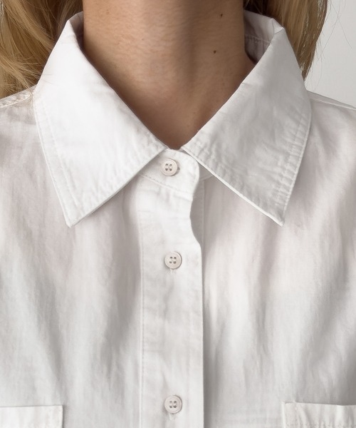 CANAL JEAN(キャナルジーン)の「El mar コットン無地オーバーシャツ(シャツ/ブラウス・レディース・ピンク/アイボリー/サックスブルー・ONE SIZE)」の16枚目の写真