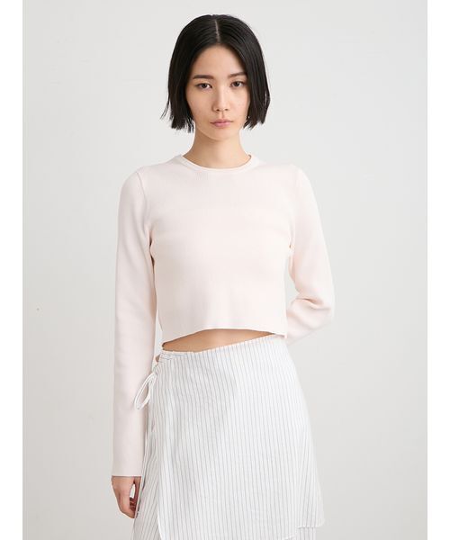MIESROHE(ミースロエ)の「organicRIBコンパクトニット(ニット/セーター・レディース・ホワイト/その他/ライトピンク/イエロー・F)」の5枚目の写真