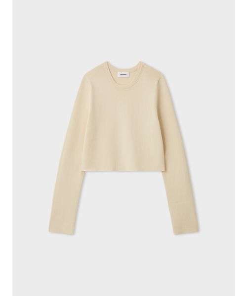 MIESROHE(ミースロエ)の「organicRIBコンパクトニット(ニット/セーター・レディース・ホワイト/その他/ライトピンク/イエロー・F)」の8枚目の写真