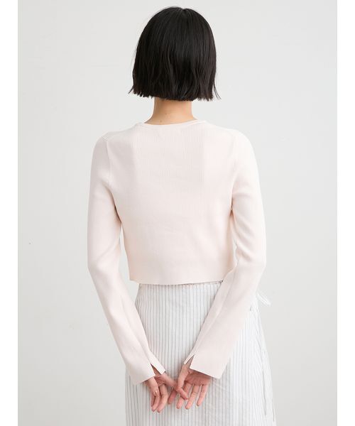 MIESROHE(ミースロエ)の「organicRIBコンパクトニット(ニット/セーター・レディース・ホワイト/その他/ライトピンク/イエロー・F)」の10枚目の写真