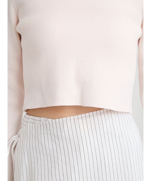 MIESROHE(ミースロエ)の「organicRIBコンパクトニット(ニット/セーター・レディース・ホワイト/その他/ライトピンク/イエロー・F)」の15枚目の写真