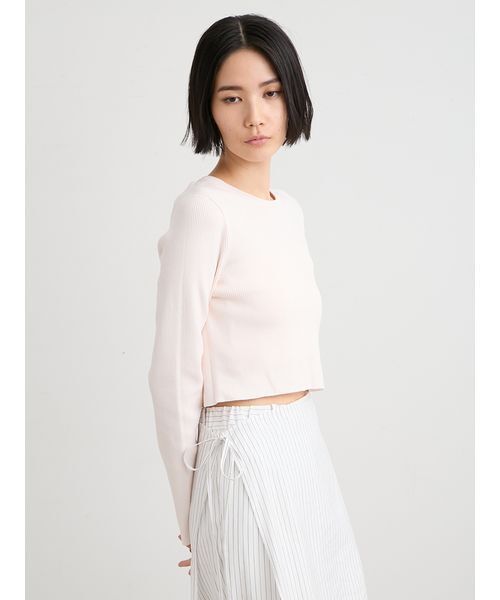 MIESROHE(ミースロエ)の「organicRIBコンパクトニット(ニット/セーター・レディース・ホワイト/その他/ライトピンク/イエロー・F)」の17枚目の写真