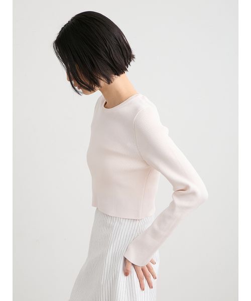 MIESROHE(ミースロエ)の「organicRIBコンパクトニット(ニット/セーター・レディース・ホワイト/その他/ライトピンク/イエロー・F)」の19枚目の写真