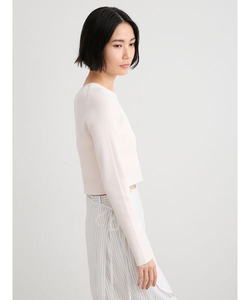 MIESROHE(ミースロエ)の「organicRIBコンパクトニット(ニット/セーター・レディース・ホワイト/その他/ライトピンク/イエロー・F)」の21枚目の写真