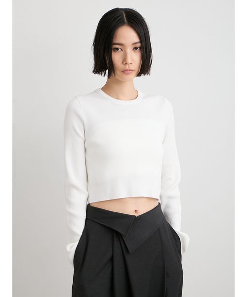 MIESROHE(ミースロエ)の「organicRIBコンパクトニット(ニット/セーター・レディース・ホワイト/その他/ライトピンク/イエロー・F)」の22枚目の写真