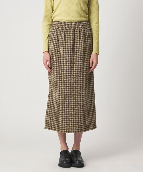 CITEN（シテン）の「＜CITEN＞チェックスカート（スカート・レディース・ベージュ/ダークグレー・M/S）」の8枚目の写真