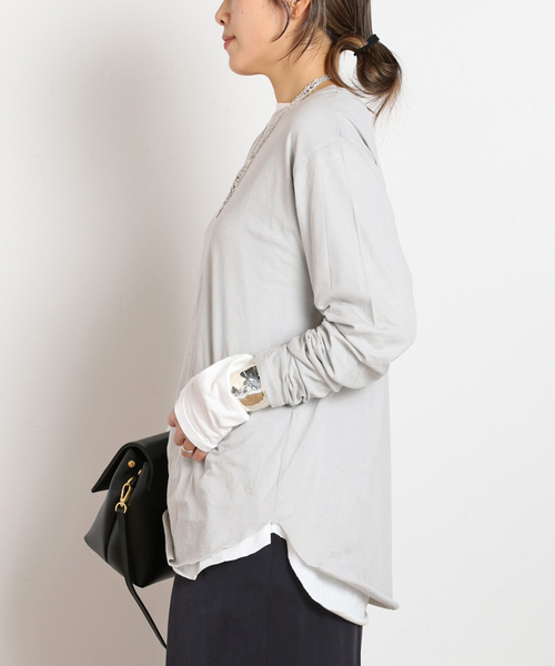 GOOD ROCK SPEED(グッドロックスピード)の「【GOOD ROCK SPEED / グッドロックスピード】別注LONG SLEEVE PACK T(Tシャツ/カットソー・レディース・チャコールグレー/ベージュ系その他・FREE)」の10枚目の写真