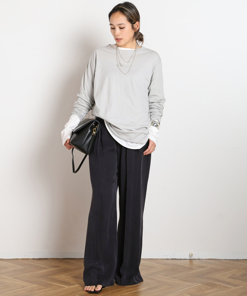 GOOD ROCK SPEED(グッドロックスピード)の「【GOOD ROCK SPEED / グッドロックスピード】別注LONG SLEEVE PACK T(Tシャツ/カットソー・レディース・チャコールグレー/ベージュ系その他・FREE)」の12枚目の写真